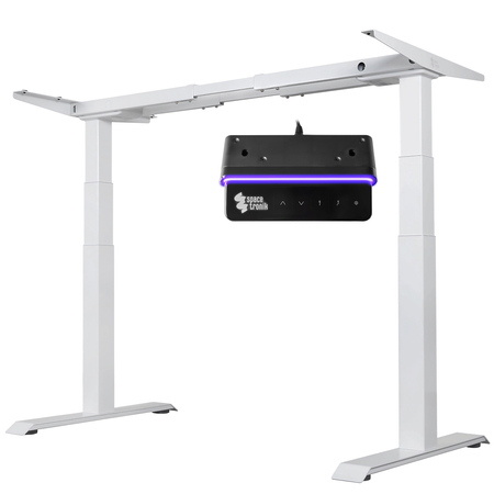 Biurko gamingowe elektryczne RGB z regulacją wysokości Spacetronik 120x60