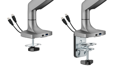Uchwyt srebrny na monitor Spacetronik SPAS110S