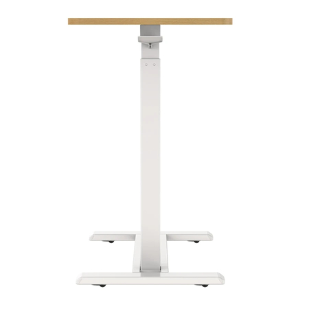 Buddy 08 manuell verstellbarer Tisch weißes Holz