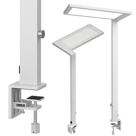 Lampa biurkowa do biura LED GLOW D24 4000K Biała