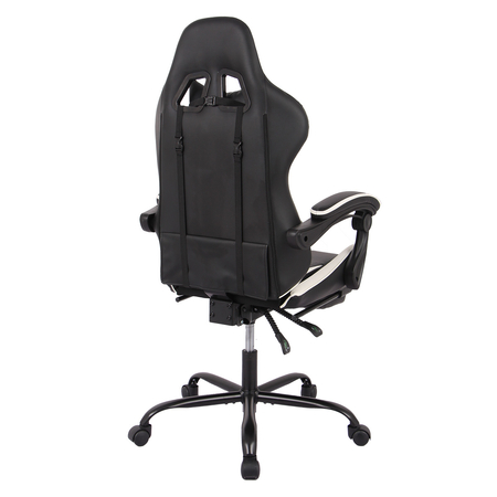 Fotel gamingowy Spacetronik Rally 1.0 czarno biały