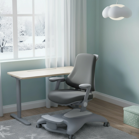 Zestaw biurko elektryczne z krzesłem dla dziecka Spacetronik SPE-X116W