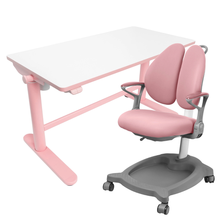 Zestaw biurko elektryczne z krzesłem dla dziewczynki – Spacetronik SPE-X112P