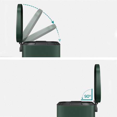 Funky Trash Can Green Black Spacetronik Pojedynczy