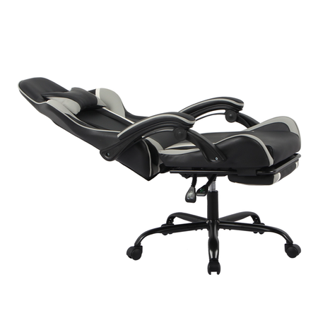 Gamingowe stanowisko Spacetronik RGB z elektryczną regulacją wysokości 120x60