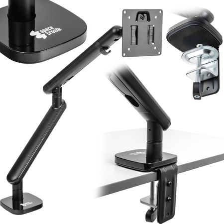 Ergonomiczny Uchwyt na Monitor SPAF110B Aluminium VESA 75/100