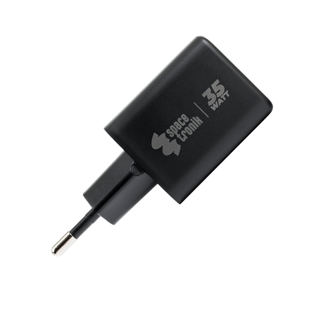 2-in-1 USB-C USB PD Quick 35W 3.6A Ladegerät schwarz
