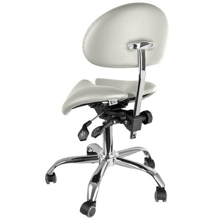 Ergonomiczny hoker regulowany SELLA biały