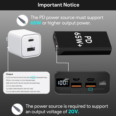 Spacetronik SSK1 Kabel zasilania USB-C na DC 15m