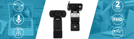 Webcam+ USB-Stativ FHD AF SP-WCAM11-Z