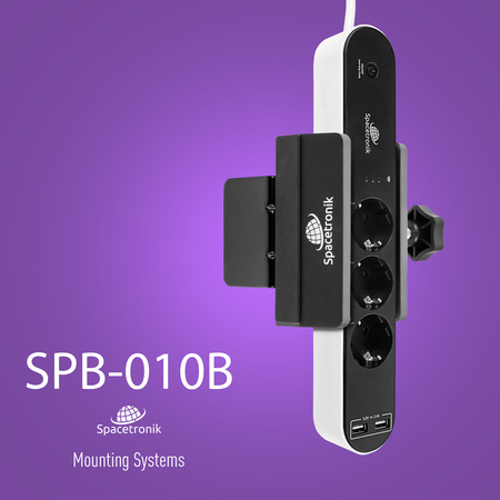Spacetronik SPB010B Steckdosenleistenhalter