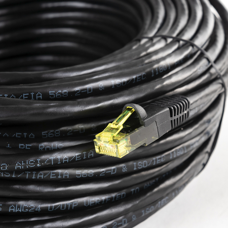 RJ45 CAT 6 U/UTP AWG24 PE CU Fluke PoE-Kabel 30m