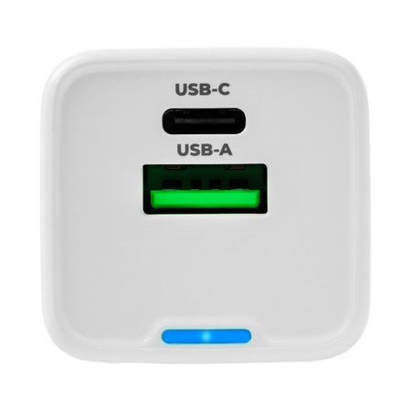 Ładowarka 2w1 USB-C USB PD Quick 35W 3.6A biała