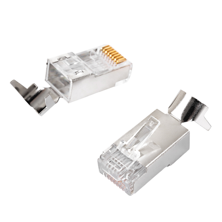 Wtyk RJ45 przelotowy kat7 S/FTP PT-RJ457SFT-15 x10