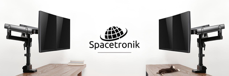 Uchwyt na dwa monitory Spacetronik SPA-H120