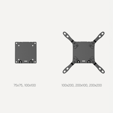 Uchwyt na dwa monitory Spacetronik SPAH222