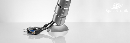 Spacetronik SPK-03S 80c silberne Kabelführung