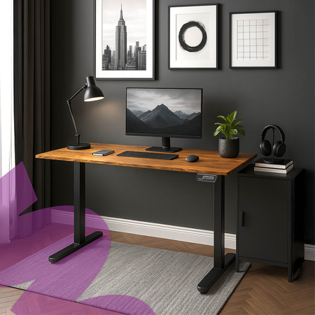 Elektryczne biurko Moris SPE-O111BB 100×60 cm