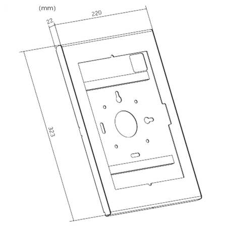 Stalowa Obudowa Antykradzieżowa SPB012B_S do Tabletu iPad i Samsung