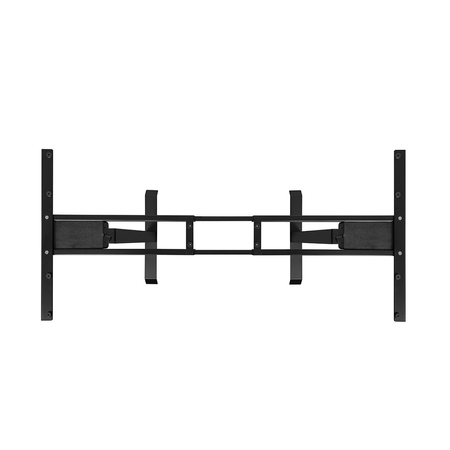 Biurko regulowane Vegard elektryczne dwusilnikowe MDF czarno-czerwone