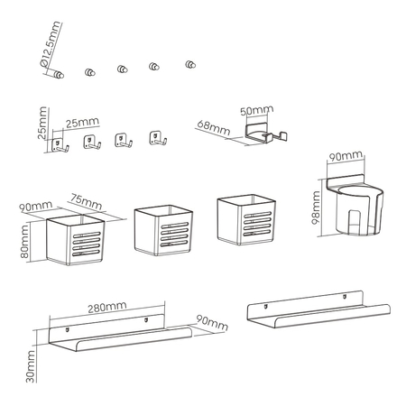 Spacetronik Holdee SPB-15AB Whiteboard-Zubehör