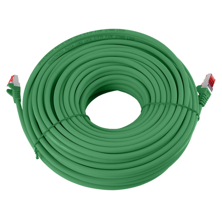 Kabel RJ45 CAT 6 S/FTP AWG27 LSZH zielony 25m