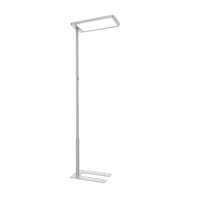 Lampa podłogowa biurowa LED GLOW D20 80W Srebrna