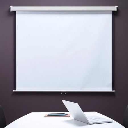 Ekran projekcyjny zwijany ręcznie 100" 4:3 biały