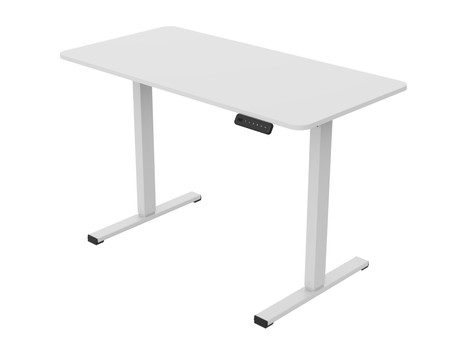 Biurko Elektryczne Białe 100x60 SPEO125WW Kompaktowe i Stylowe