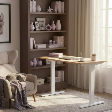 Stelaż biurkowy na korbkę Spacetronik SPE-114MW