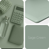 Blat MDF malowany proszkowo 160x80x2.5 Sage Green