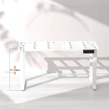 Stelaż biurka elektrycznego SPE426W 4 nogi 71–118 cm biały 100kg udźwigu