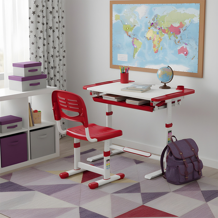 Zestaw biurko i krzesło dla dziecka SPE-X121WR