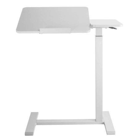 Zestaw wypoczynkowy fotel Spacetronik Flax 04M beżowy + stolik regulowany BUDDY