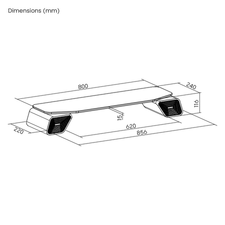 Podstawka Audio głośniki pod monitor SPP142