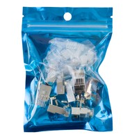 Wtyk RJ45 przelotowy kat7 S/FTP PT-RJ457SFT-15 x10