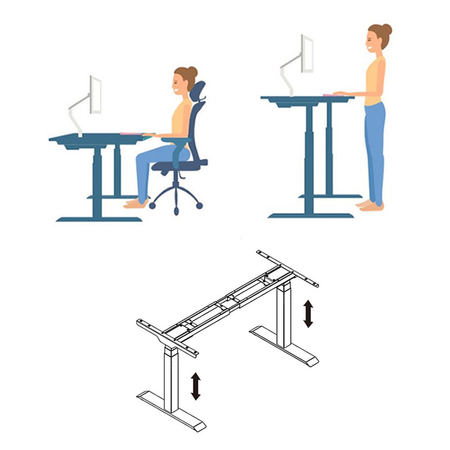 Spacetronik SPE-223B elektrischer Tischständer