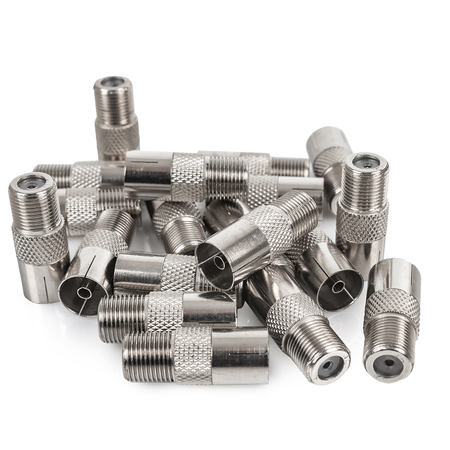 F-Buchse / TV-Buchse gerade TV-IECF01 BOX 100St