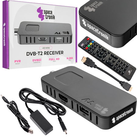 Tuner H.265 DVB-T2 HDMI Spacetronik U8 MINI