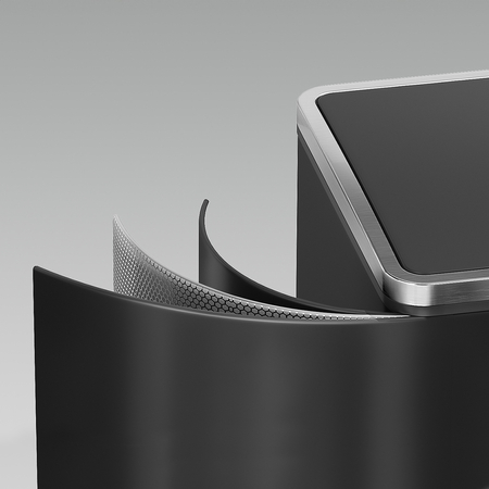 Funky Trash Can Ink Black Spacetronik Podwójny