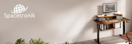 Podstawka pod monitor Spacetronik Hugel Biała