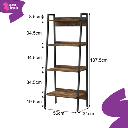 Regał biblioteczka drabinka 137cm Funky Furniture