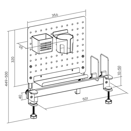 Nadstawka Organizer na Biurko Dziecka SPB159W