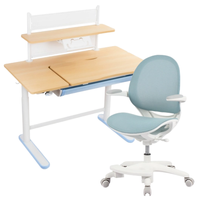 Zestaw dla dziecka regulowane biurko 112×60 z półką + ergonomiczne krzesło Spacetronik XD