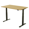 Biurko regulowane Vegard elektryczne dwusilnikowe MDF zielono-złote