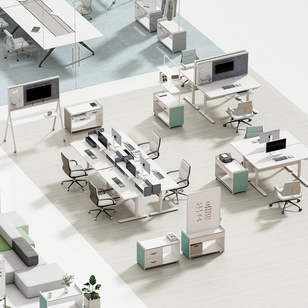 Elektryczne biurko Spacetronik SPEF130WW Frodi