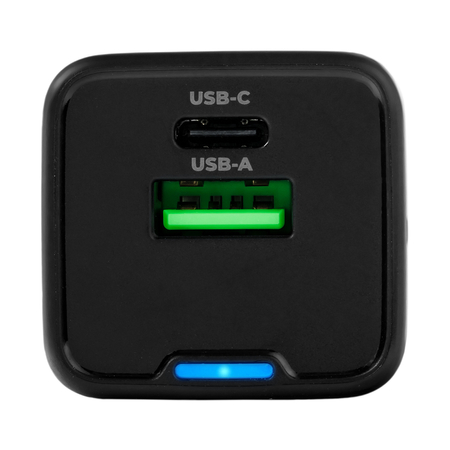 2-in-1 USB-C USB PD Quick 35W 3.6A Ladegerät schwarz