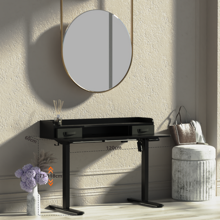 Biurko Elektryczne z Szufladą Spacetronik SPEF134BM 120x60 cm z pamięcią drewno