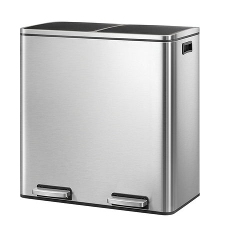 Funky Trash Can Silver Black Spacetronik Podwójny