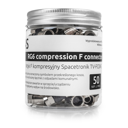 Spacetronik F Kompressionsstecker TV-FC04S Kurz 50sz